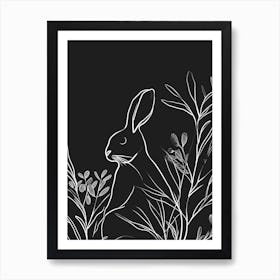 Belgian Hare Minimalist Illustration 2 Art Print