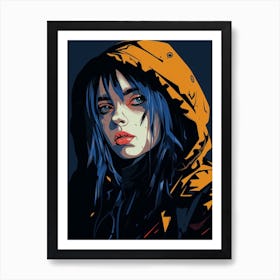 Billie Eilish Vector 2 Art Print