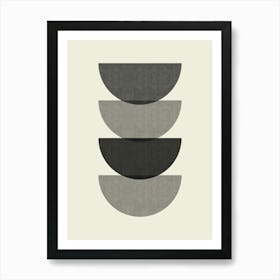 Circles in balance 6 Art Print