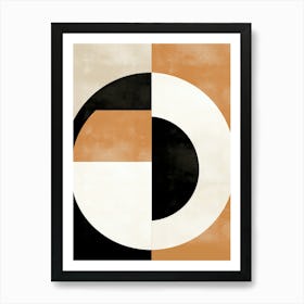 Mid Century Mirage; Geometric Symphony Art Print