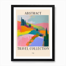 Abstract Travel Collection Poster Italy 6 Art Print