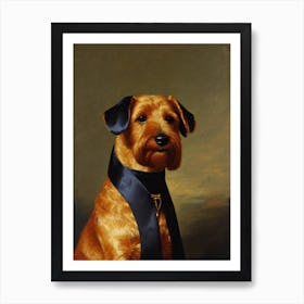 Lakeland Terrier Renaissance Portrait Oil Painting Art Print