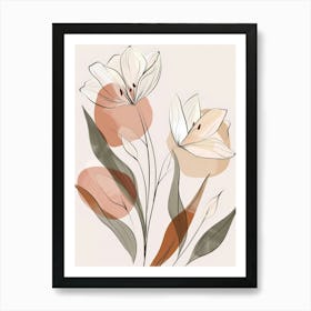 Abstract Floral Design Art Print