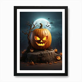 Halloween Pumpkin 9 Art Print