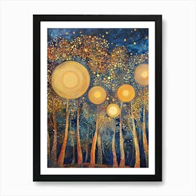 Twilight Forest Art Print