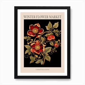 Christmas Rose 1 Winter Flower Market Poster Art Print