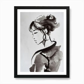 Portrait Of A Woman 12 Art Print