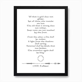 Tolkien Art Print