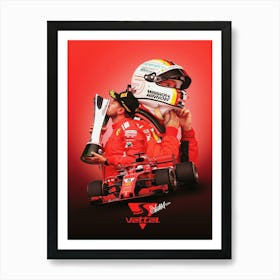 Sebastian Vettel 1 Art Print