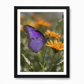 Purple Butterfl 1 Art Print