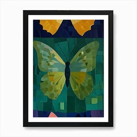 Butterfly Mosaic Art Print