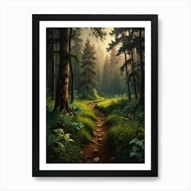 Path In The Forest Art Print