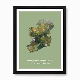 EIRE IN BLOOM COUNTY DUBLIN Art Print