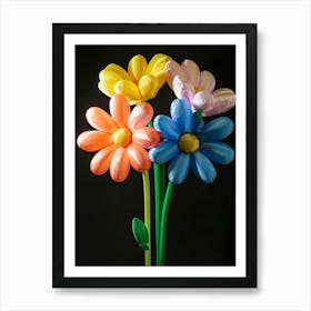 Bright Inflatable Flowers Cosmos 3 Art Print