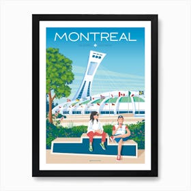 Montreal Canada Olympic Stadium Art Print