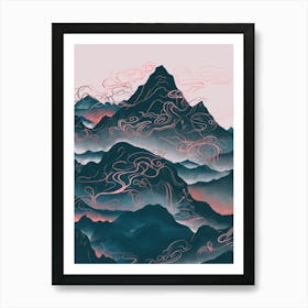 Chinese Mountains Art Print