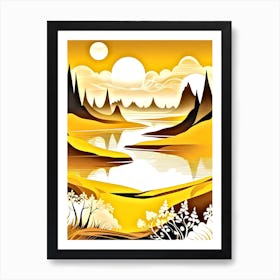 Landscape Painting 2 Art Print