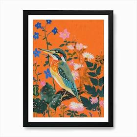 Spring Birds Kingfisher 3 Art Print