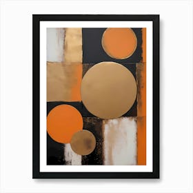 Celestial Resonance: An Abstract Geometric Composition Art Print