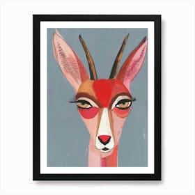 Deer Head 20 Art Print