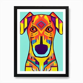 Decorative Dog Illustration Art Print