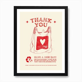 Thank You Art Print