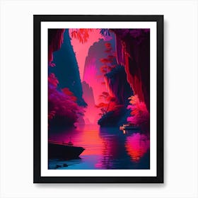 Puerto Princesa Underground River Dreamy Sunset 3 Art Print