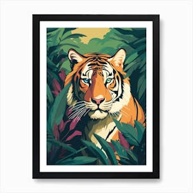 Tiger In The Jungle Art Print