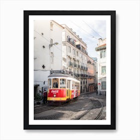 Lisbon Tram Number 12 At Alfama Art Print