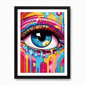 Colorful Eye Art Print