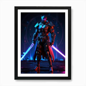 Overwatch Warrior Art Print