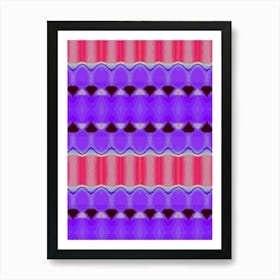 Purple And Pink Stripes Art Print