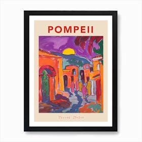 Pompeii 2 Italia Travel Poster Art Print