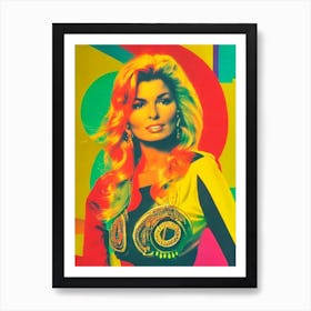 Shania Twain 2 Colourful Pop Art Art Print