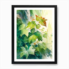 Poison Ivy In Rocky Mountains Landscape Pop Art 1 Art Print