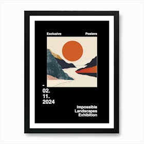 Impossible Landscapes Exhibition Archive Poster 6 Art Print