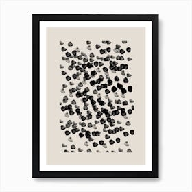 Black Dots Art Print