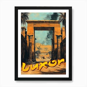 Vintage Luxor - Timeless Egyptian Elegance Poster Art Print