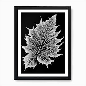 Sweetgum Leaf Linocut Art Print