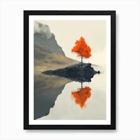 Tree In The Water Art Print