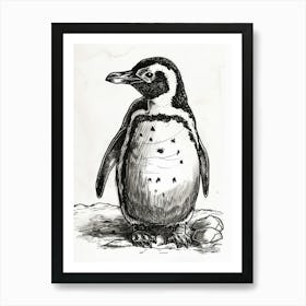 King Penguin Hatching 2 Art Print