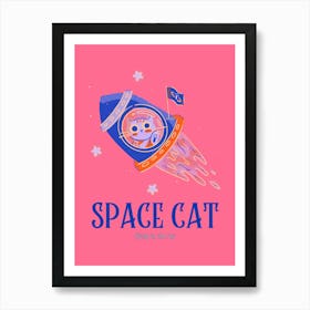 Space Cat Art Print