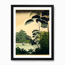 Chumphon Thailand Rousseau Inspired Tropical Destination Art Print