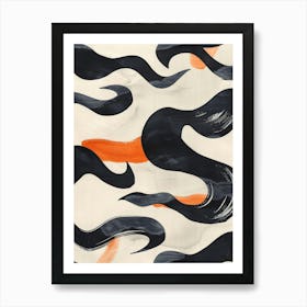 Abstract Wave Painting 13 Art Print