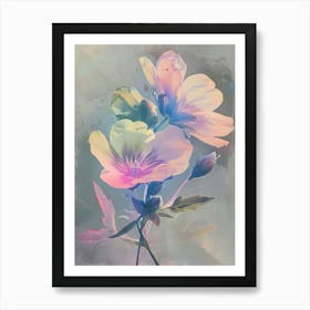 Iridescent Flower Evening Primrose 1 Art Print