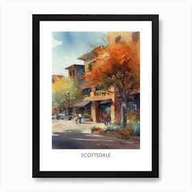 Scottsdale Watercolor 1travel Poster Art Print