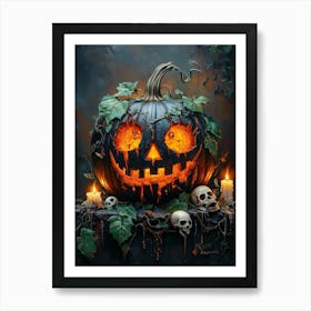 Halloween Pumpkin Art Print