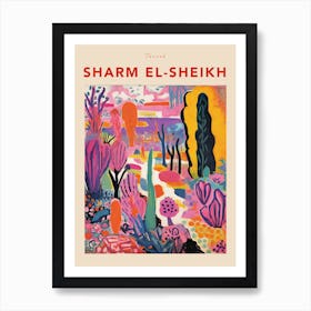 Sharm El Sheikh Egypt 4 Fauvist Travel Poster Art Print
