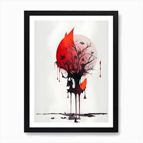 Halloween Tree Art Print