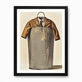 Suit In A Laundry Basket Art Print